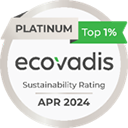 PLATINUM Top 1% ecovadis Sustaintability Rating APR 2024